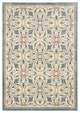 10" x 13" Gray and Beige Medallion Indoor Area Rug