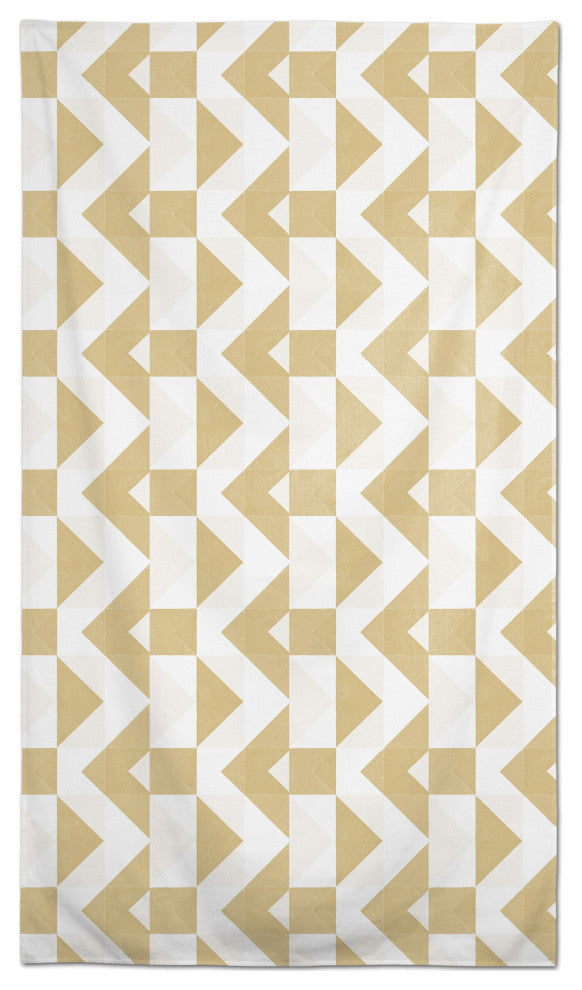 Geo Block Yellow 58 x 102 Outdoor Tablecloth