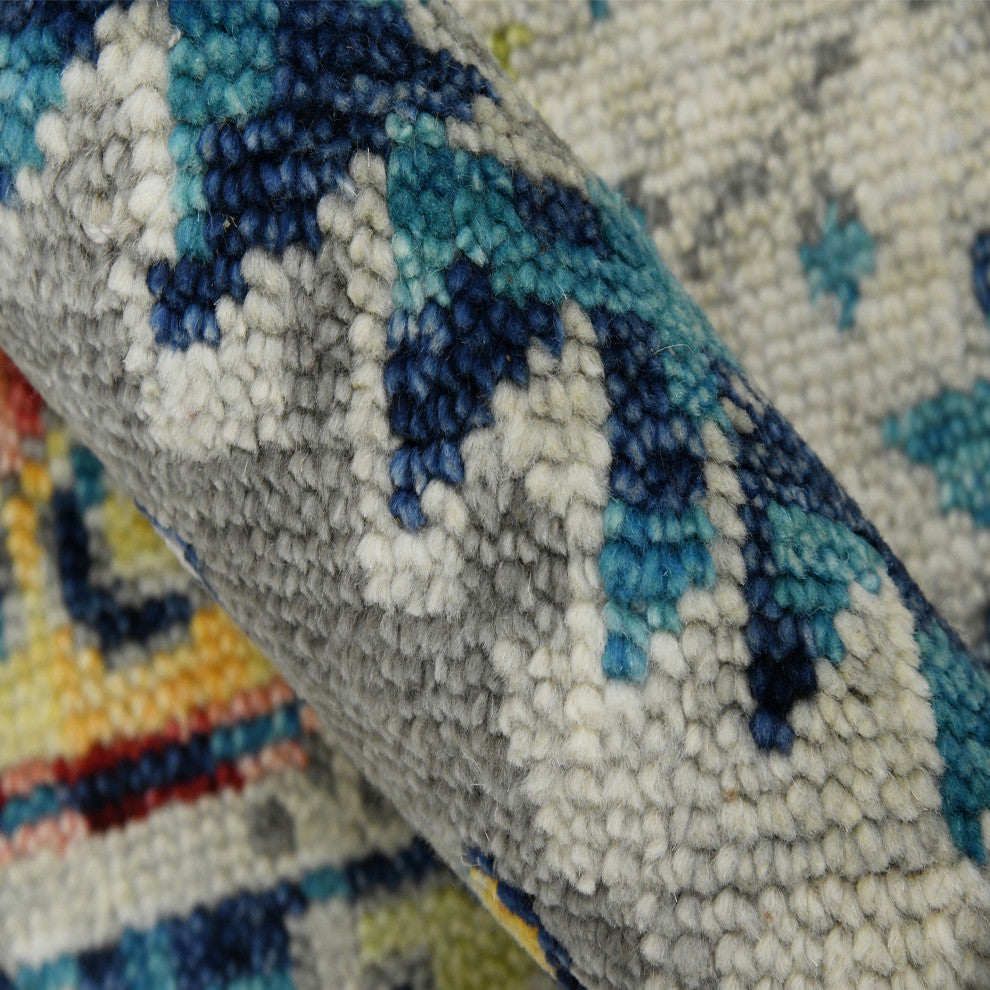 Willow Mesa Area Rug, Silver, 10' x 14', Tribal