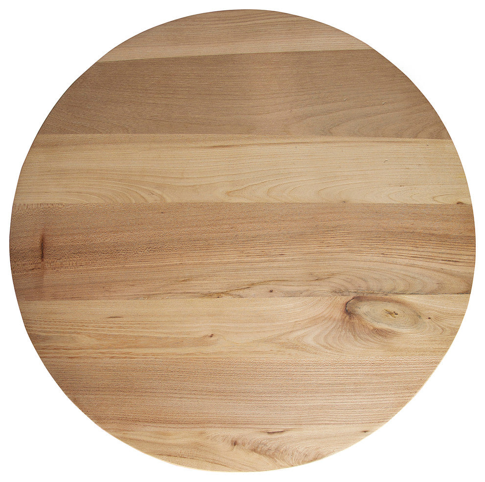 Old Elm Pedestal Side Table