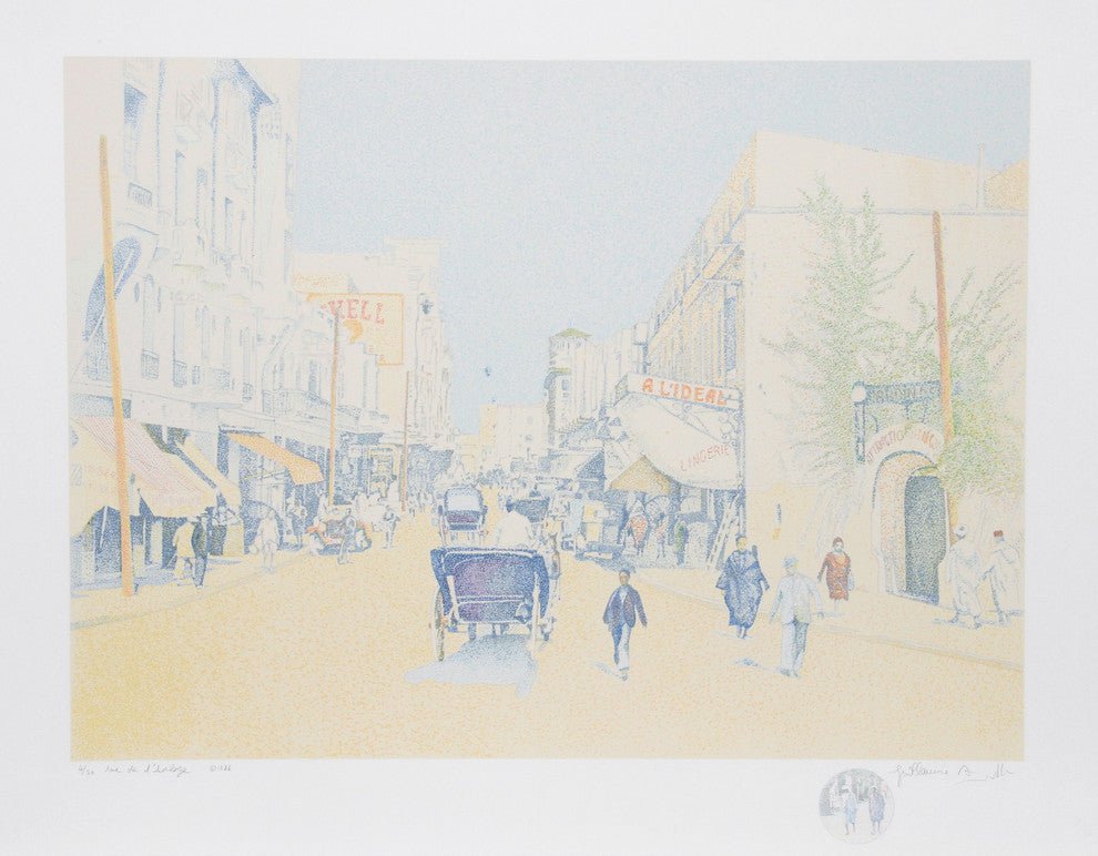 Guillaume Azoulay "Rue de L'Horlogue" Serigraph