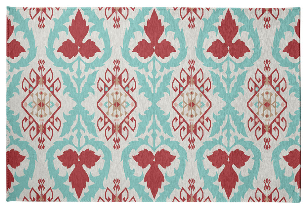 Bombay Spring Chenille Rug, Ligonberry Red, 4'x6'