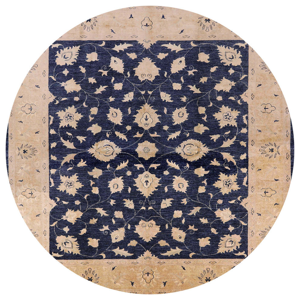 Ahgly Company Indoor Round Mid-Century Modern Area Rugs, 7' Round