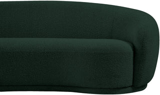 Hyde Boucle Fabric Upholstered, Green, Loveseat