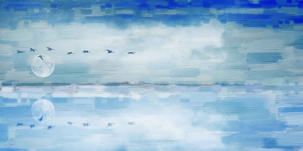 "Huntingdon" Print on Canvas, 24"x12"