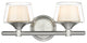 Innovations 311-2W-SN-CLW-LED 2-Light Bath Vanity Light, Satin Nickel