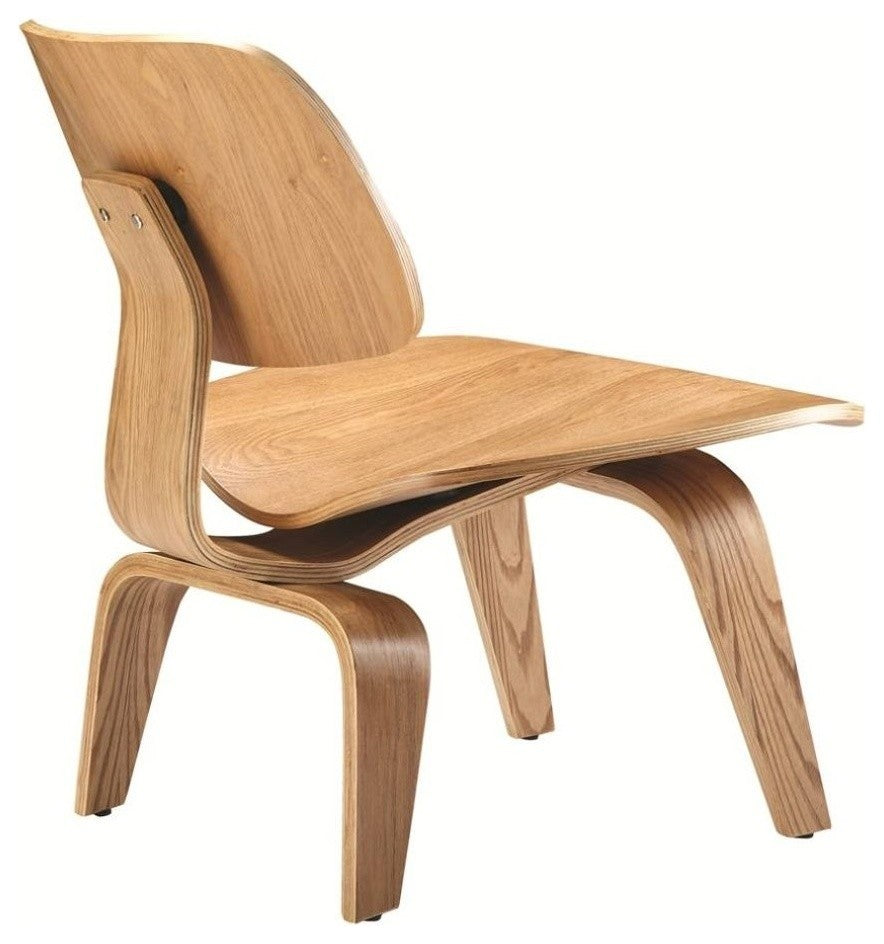 Modern Classics Plywood Lounge Chair, Natural