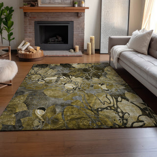 Premium Machine Washable Mayfield AMF558 Brown 8' x 10' Rug