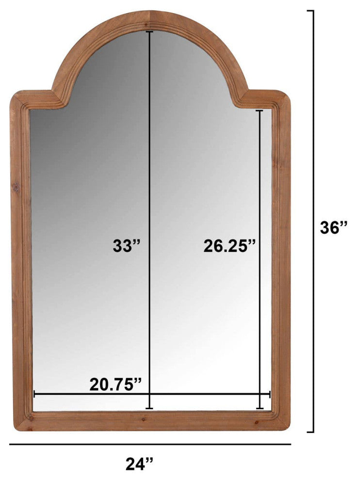 Modern Wood Accent Mirror