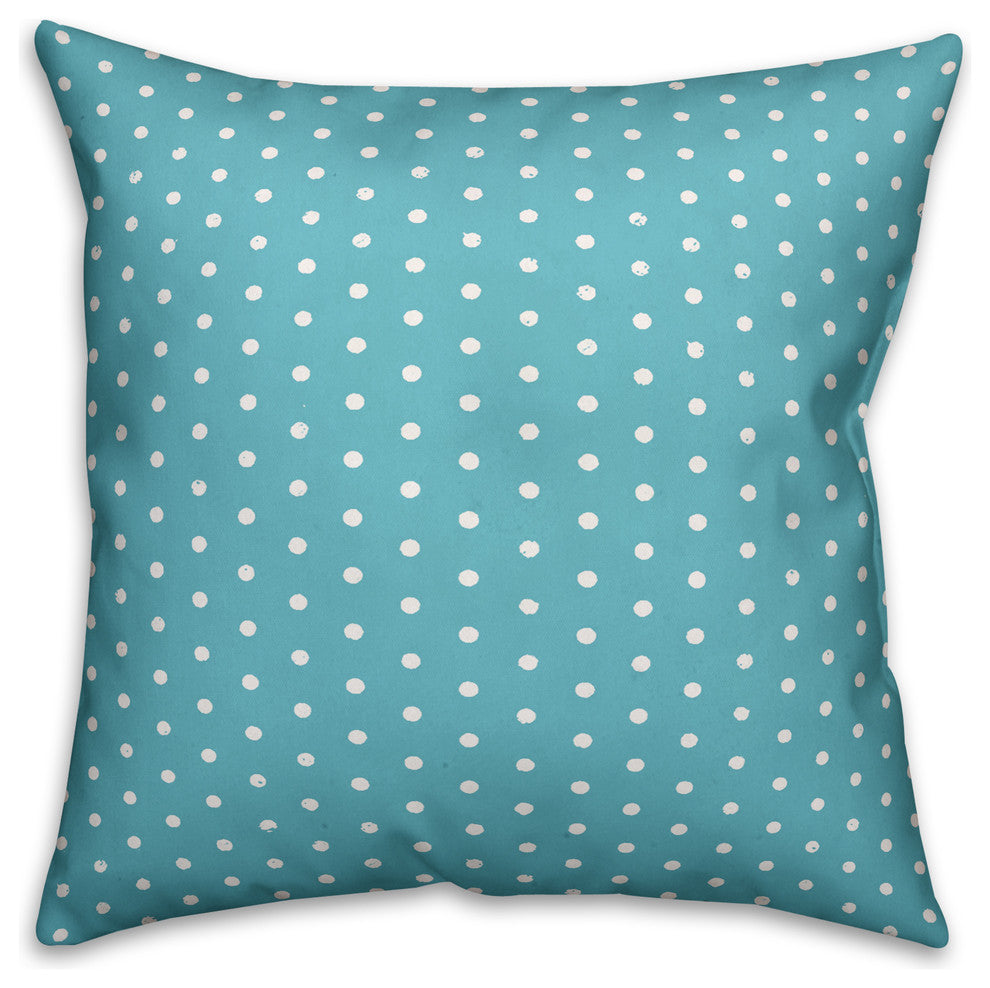 Namastay in Bed Blue Spun Poly Pillow, 18x18