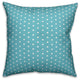 Namastay in Bed Blue Spun Poly Pillow, 18x18
