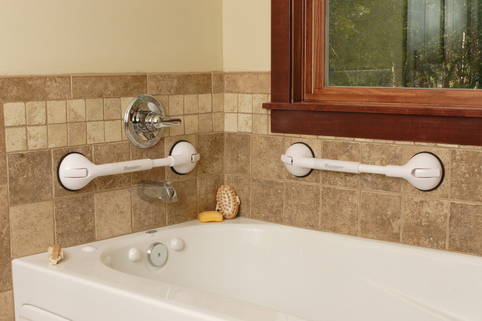 Telescoping Portable Suction Grab Bar, Medium