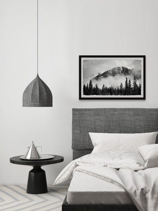 "Forest on Fog" Framed Painting Print, 18x12