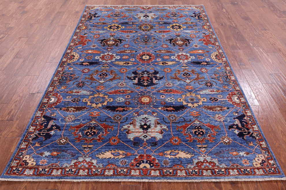 5' 11" X 8' 10" Persian Fine Serapi Hand-Knotted Rug - Q12867