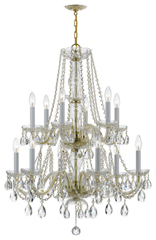 Crystorama Traditional Crystal 12-Light Chandelier