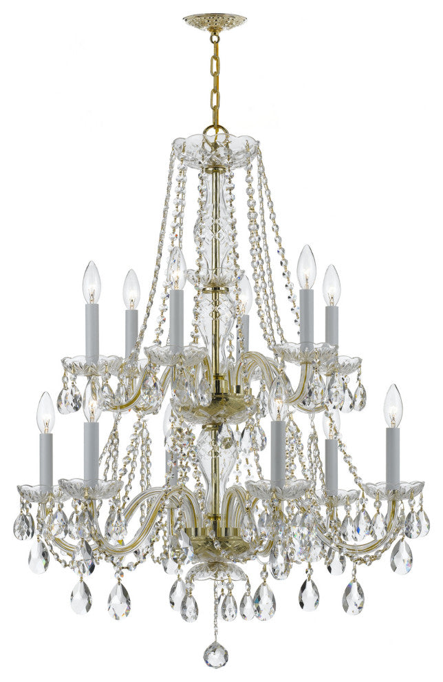 Crystorama Traditional Crystal 12-Light Chandelier