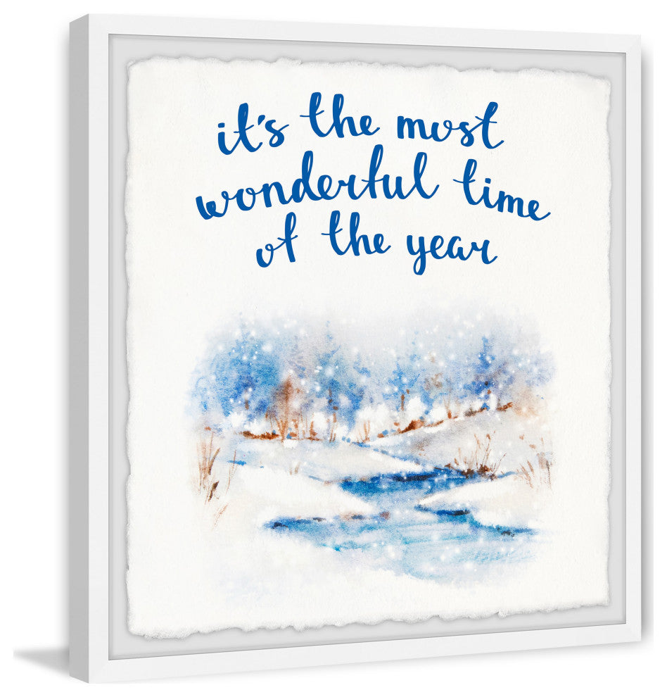 "Wonderful Time" Framed Painting Print, 32x32