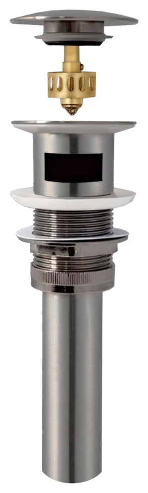 STYLISH Brushed Nickel Pop-Up Bathroom Sink with Overflow