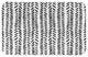 Black Modern Herringbone 34x21 Bath Mat
