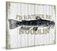 "Catfish Noodlin" Painting Print on Canvas by Saturday Evening Post