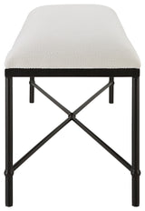 Uttermost Avenham Black Framed bench