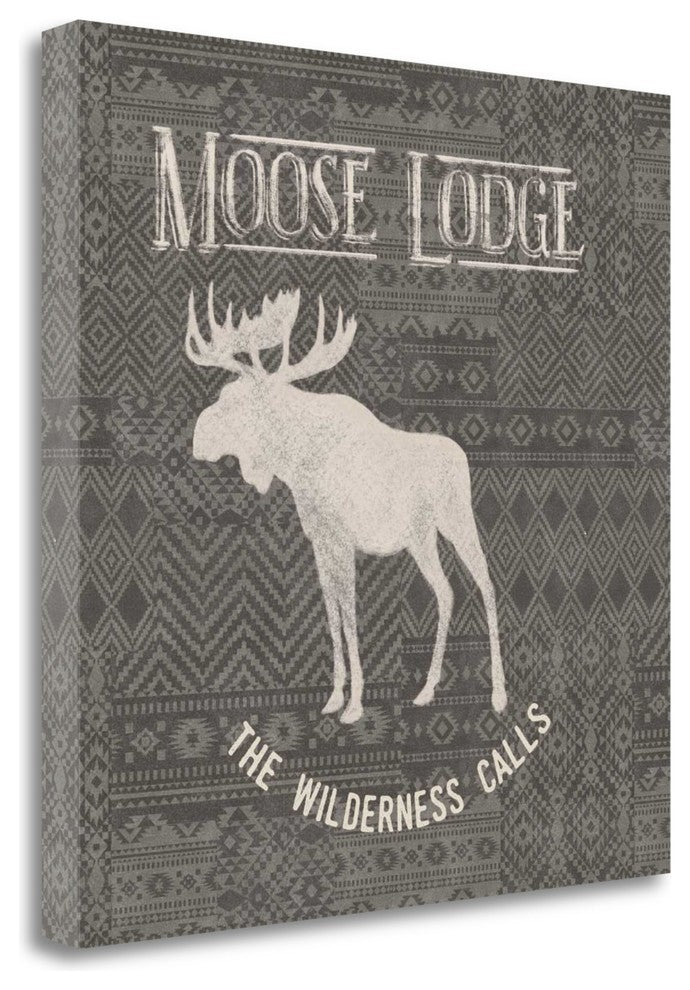 "Soft Lodge IV Dark" By Janelle Penner, Giclee Print on Gallery Wrap Canvas