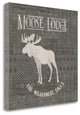 "Soft Lodge IV Dark" By Janelle Penner, Giclee Print on Gallery Wrap Canvas
