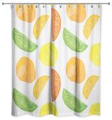 Citrus Fruit Pattern 71"x74" Shower Curtain