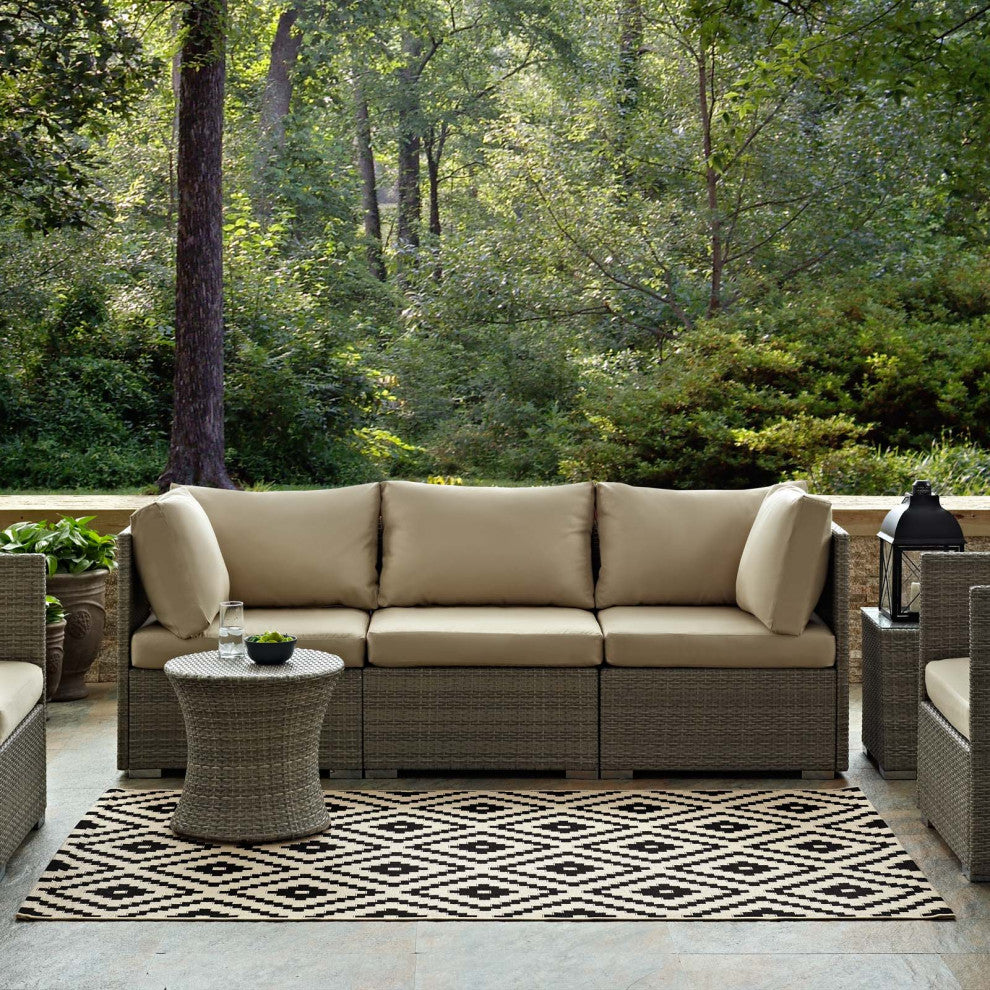 Perplex Geometric Diamond Trellis 9x12 Indoor and Outdoor Area Rug