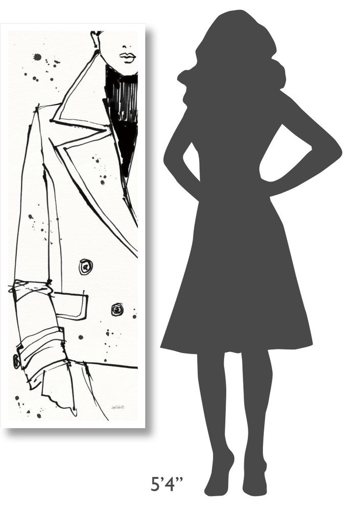 "Fashion Strokes V" Digital Paper Print by Anne Tavoletti, 20"x56"