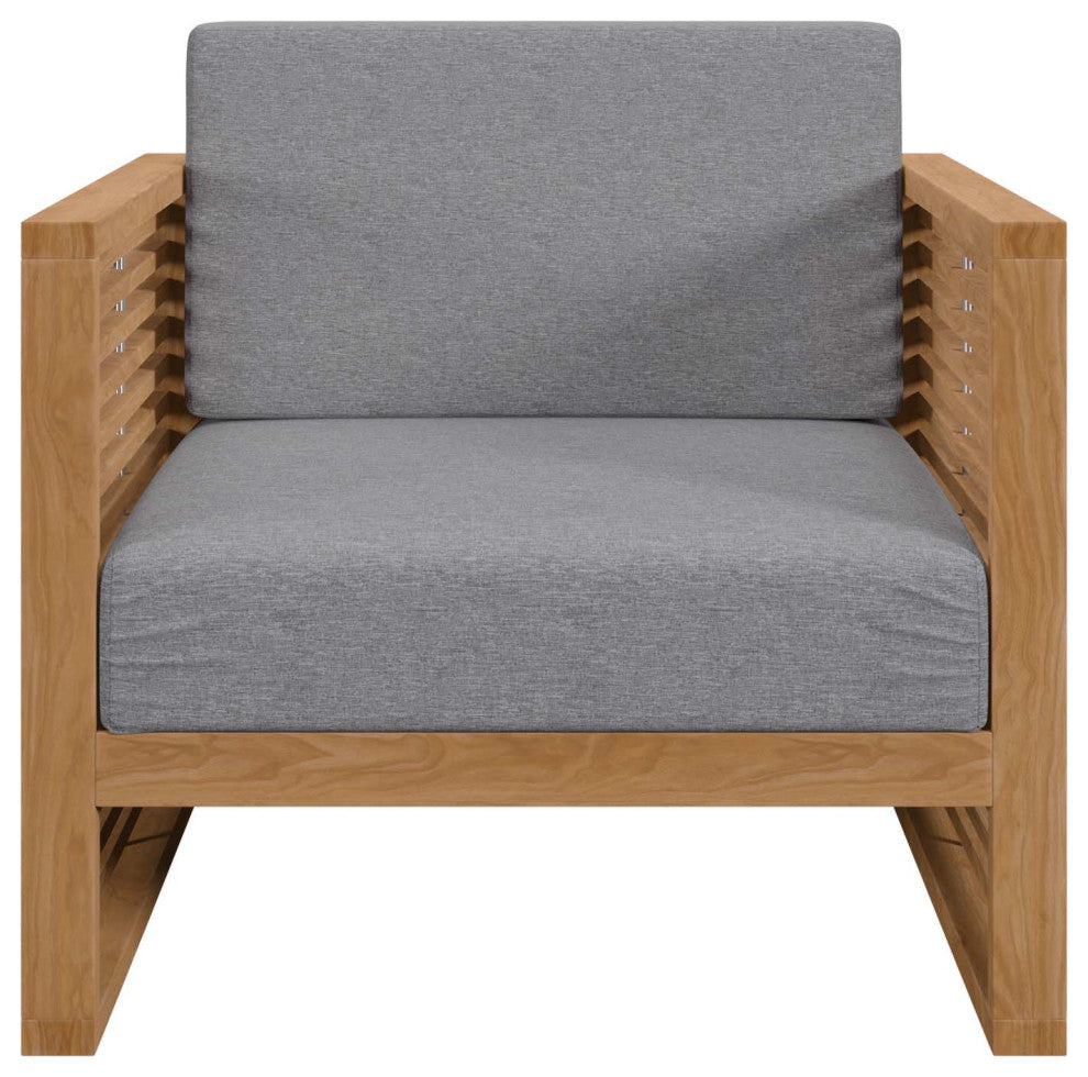 Carlsbad Teak Wood Outdoor Patio Armchair