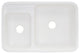 32"x21" Under Mount Augusta Kitchen Sink, White