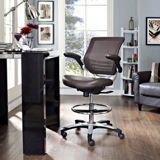 Brown Edge Drafting Chair