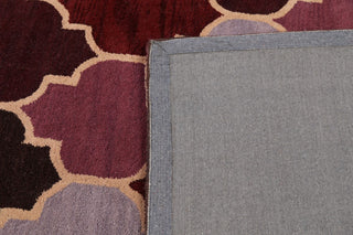 Contemporary Trellis Oriental Area Rug Hand-tufted Wool Carpet 8x11