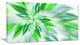 Exotic Dance of Green Petals, Floral Canvas Art Print, 32"x16"