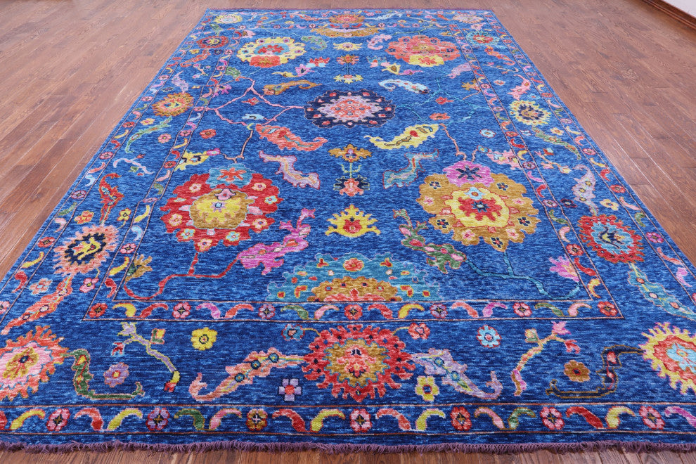 10' 3" X 13' 9" Turkish Oushak Handmade Wool Rug - Q16103