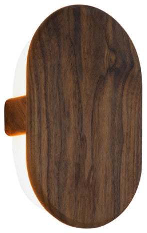Tempus LED Sconce, Walnut, Color Temperature - 3000k