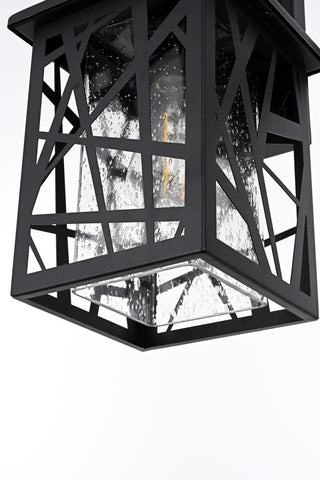 Home Living 7" Outdoor Wall Sconce, Black