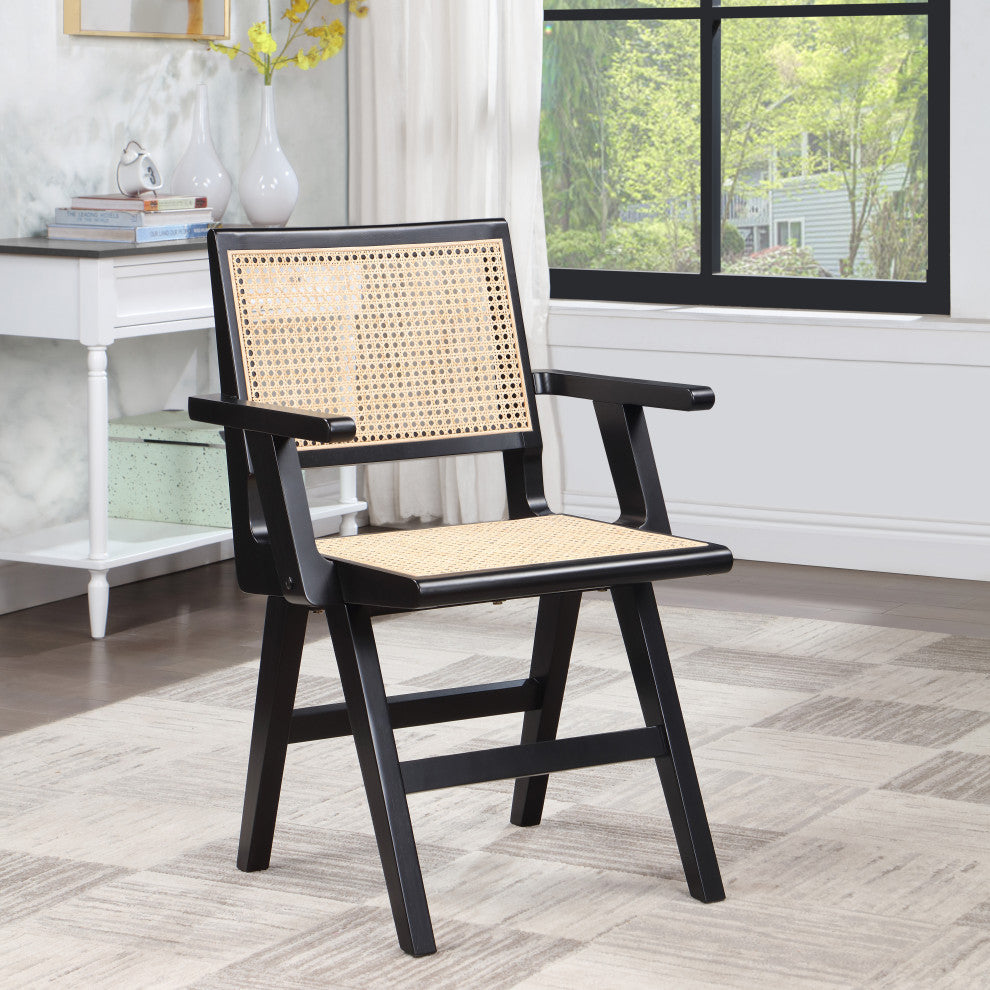 Preston Dining Chair, Set of 2, Black, Side Chair