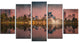 "Kula Lumpur Night Scenery" Wall Art Canvas Print60"x32", 5-Panels