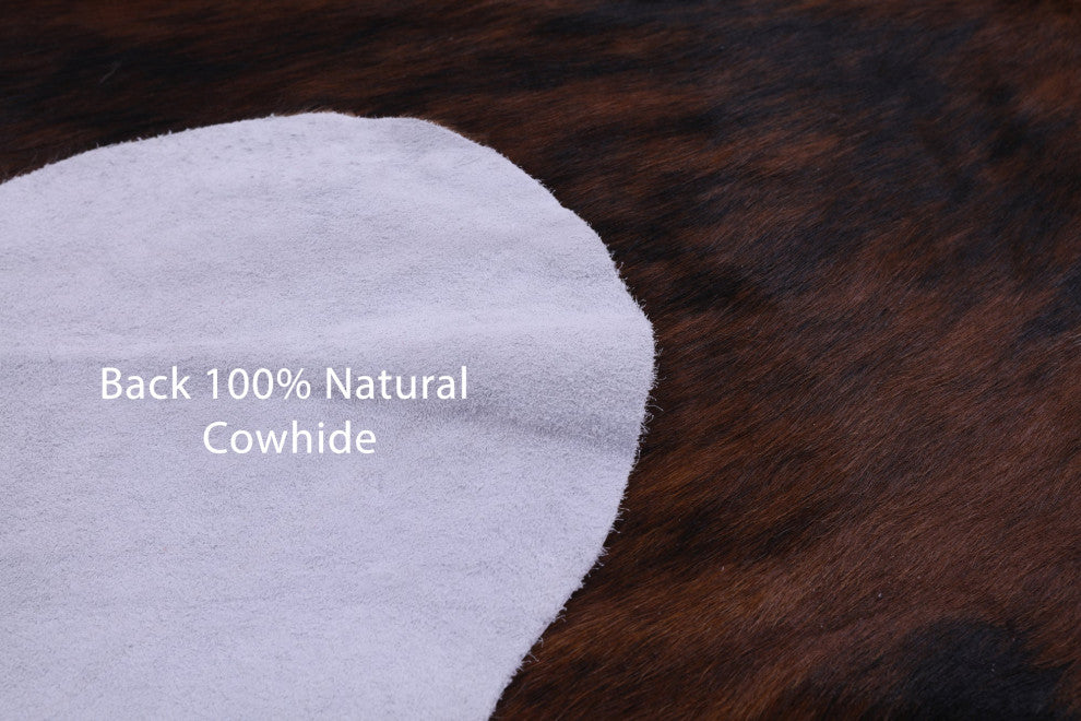 6' 8" X 6' 2" Natural Cowhide Rug C1566