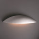 Ambiance Outdoor Large Ceramic Sliver Downlight Wall Sconce, Bisque, E26