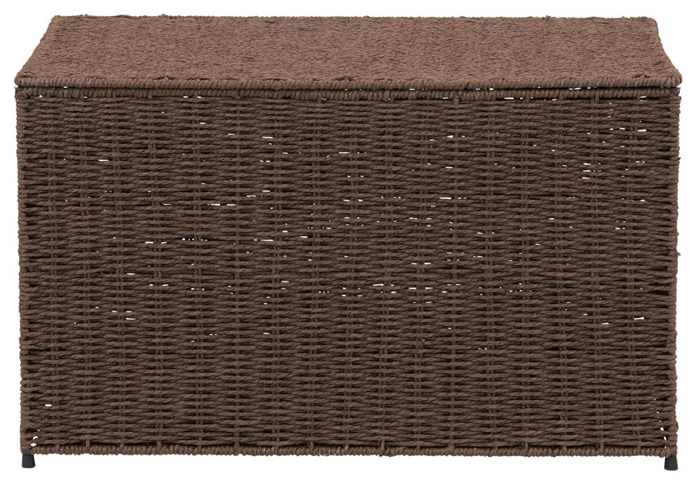 Large Woven Sturge Chest, Paper Rope, Coffee