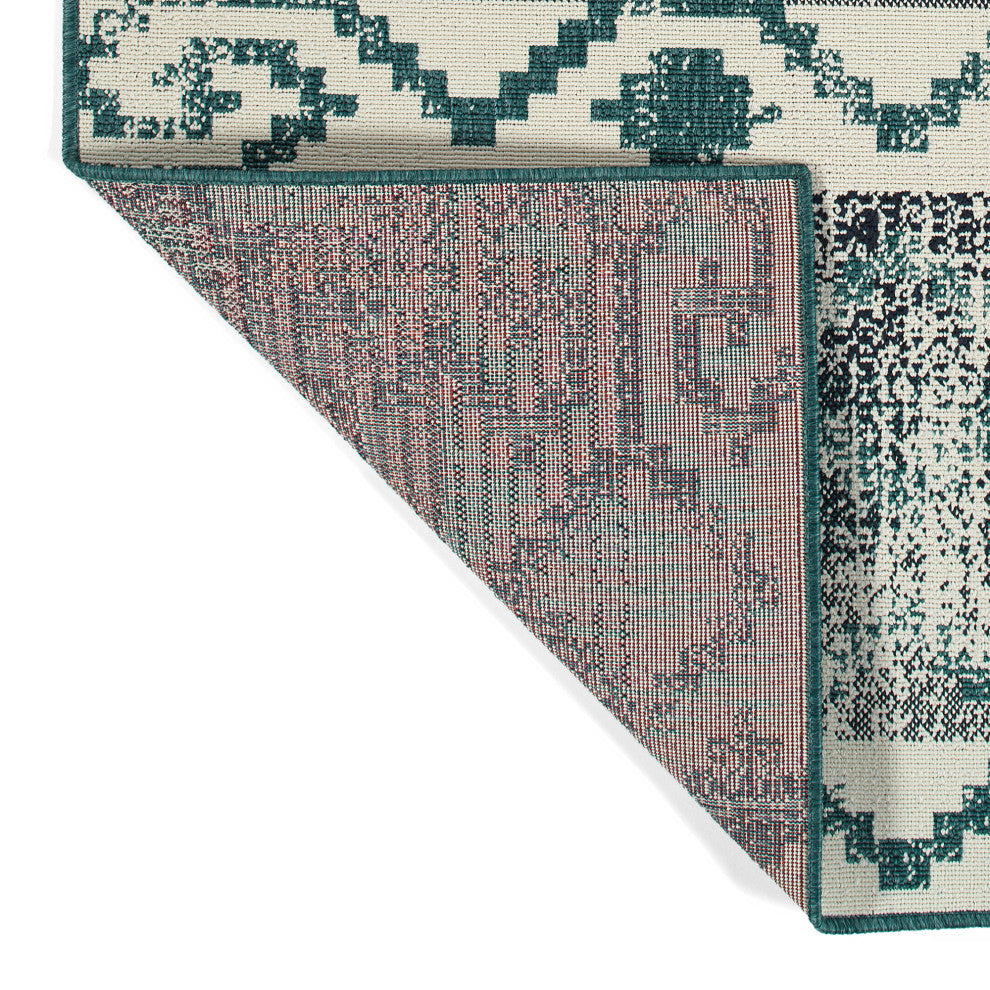 Pianta Teal 3'11" x 5'7" Rectangle Area Rug