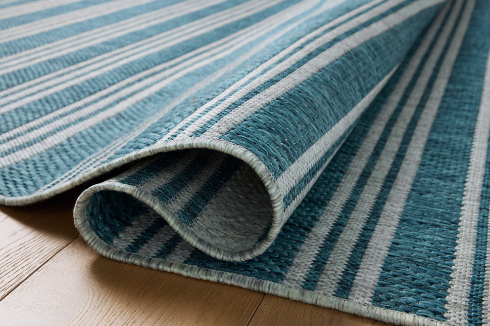 Loloi Easton Teal / Fog 7'-10" x 10' Area Rug