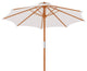 Market 118-inch Diameter Teak Outdoor Umbrella in White