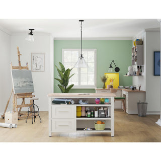 Hinton 1-Light Seeded Glass Industrial Flush Mount Ceiling Light, Matte Black