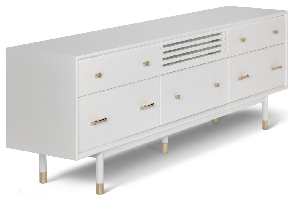 Lala Low TV Stand, White