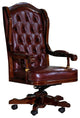 Infinity Leather Executive Chair, Burgundy