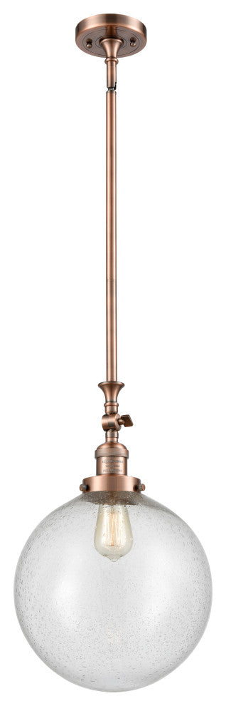 Beacon Mini Pendant, Antique Copper, Seedy